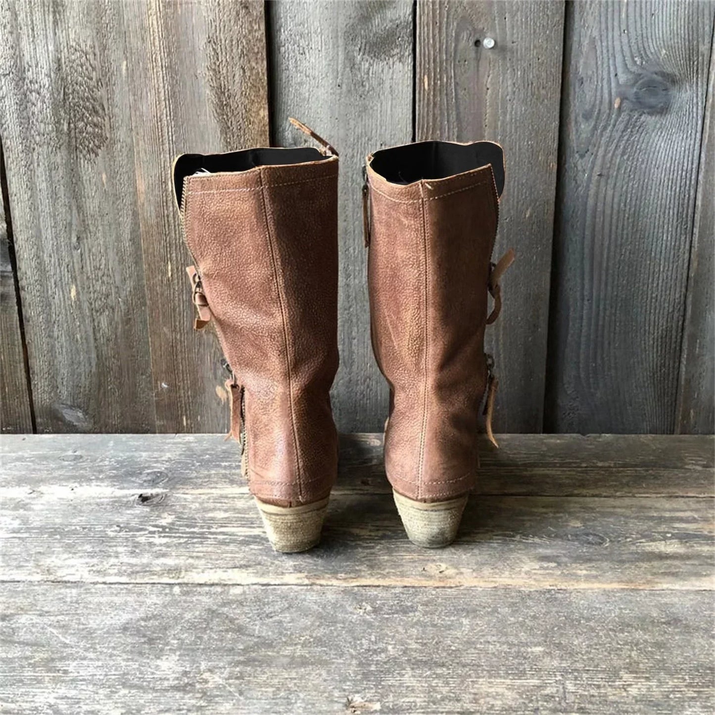 Dames Leren Herfstlaarzen – Sigrid