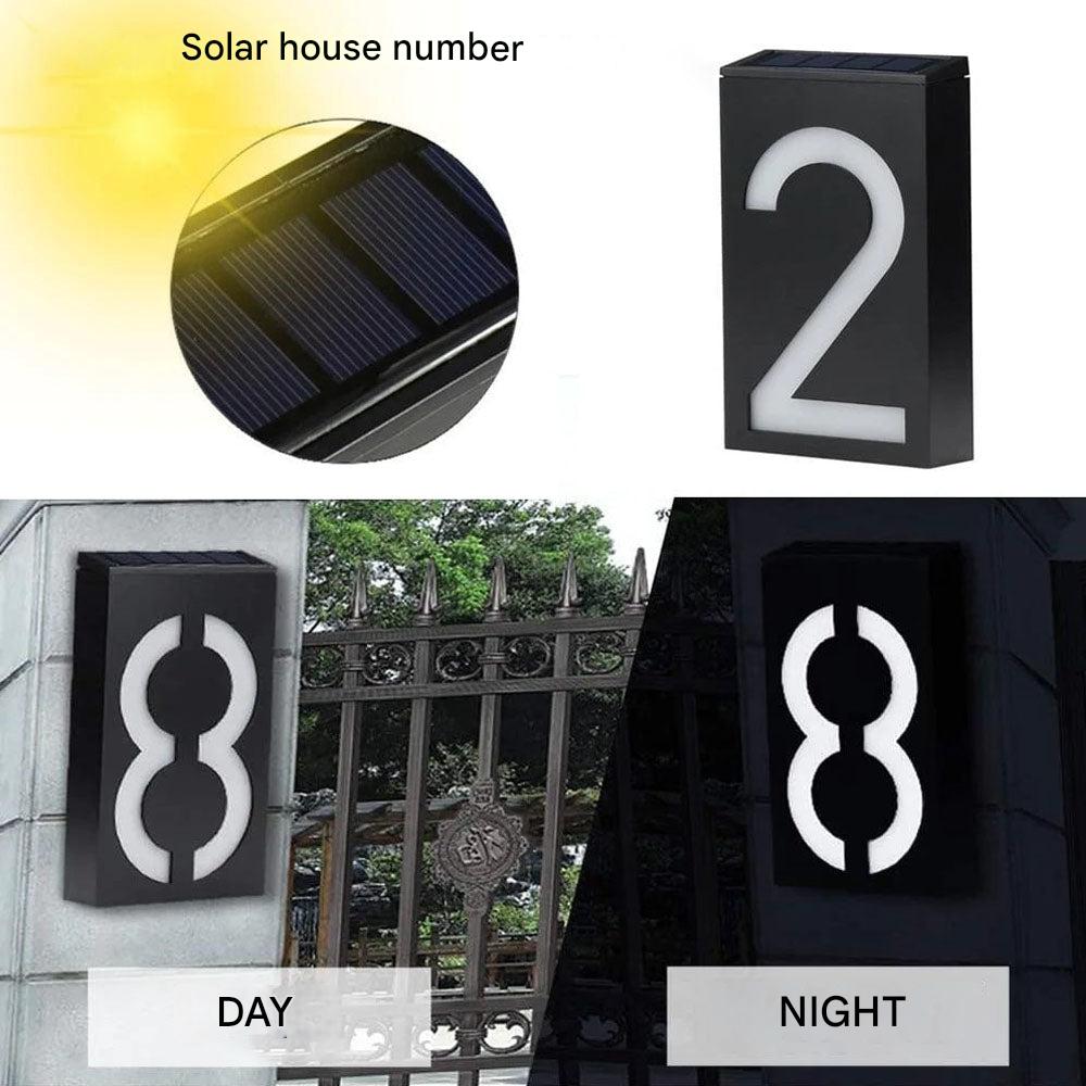 Verlicht Huisnummer op Zonne-energie - SolarSign