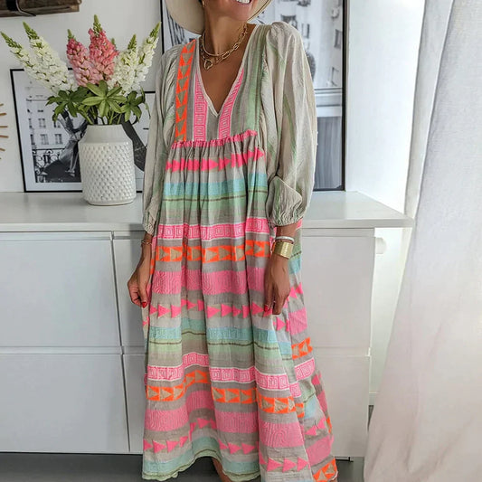Maxi Zomerjurk met Kleurverloop – Solenne