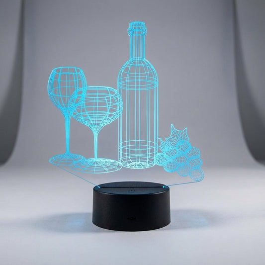 3D Illusion Tabletop Lamp - NoirGlow