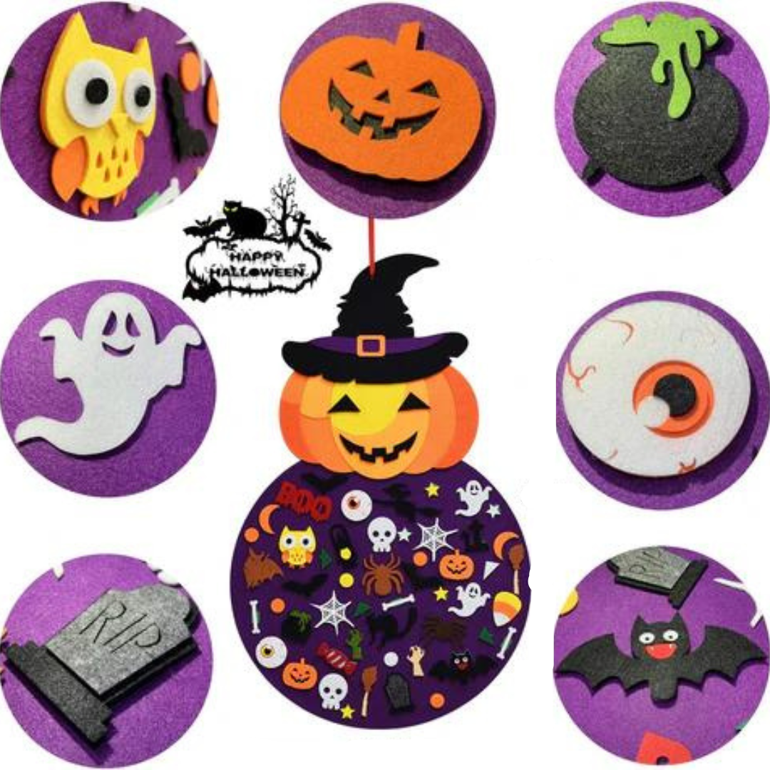 Halloween DIY Feltboard met Pompoen – SpookyBoard