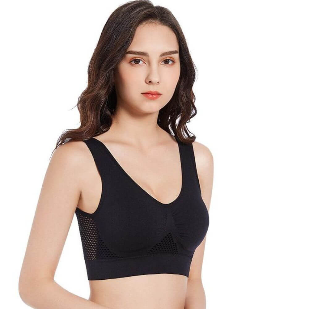 Ademende Mesh Sport BH - Sofia