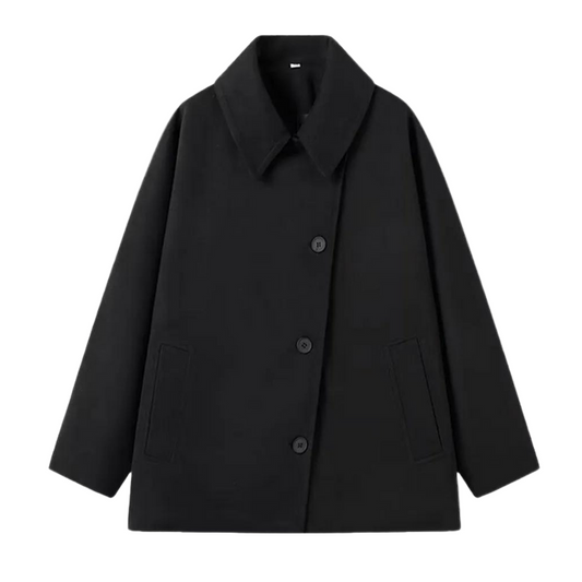 Dames tussenjas in oversized look met knoopsluiting – Selina