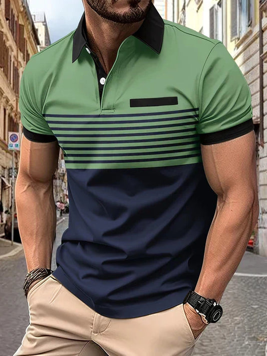 Gestreepte Heren Zomerpolo – Damian