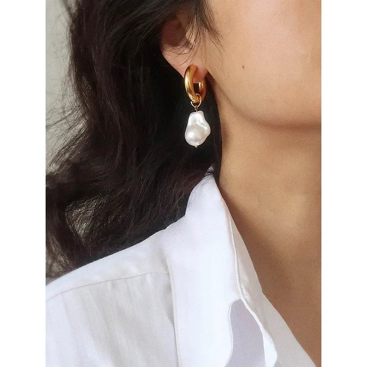 Barok Parel Oorbellen - Isadora