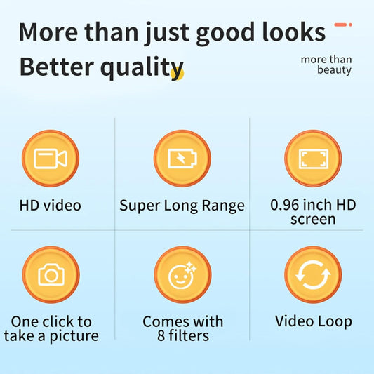 Mini Digitale Camera 1080P Kleuren Scherm en 100 Minuten Batterij – Lurevo
