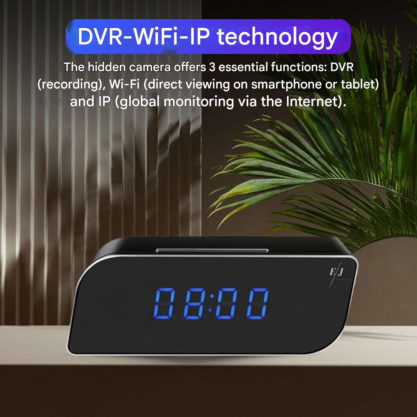 AA OOS Digitale Wekker met Verborgen Bewakingscamera – StealthClock Cam