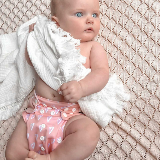 Herbruikbare en lekvrije stoffen luiers voor baby's – ecologisch luierpakket