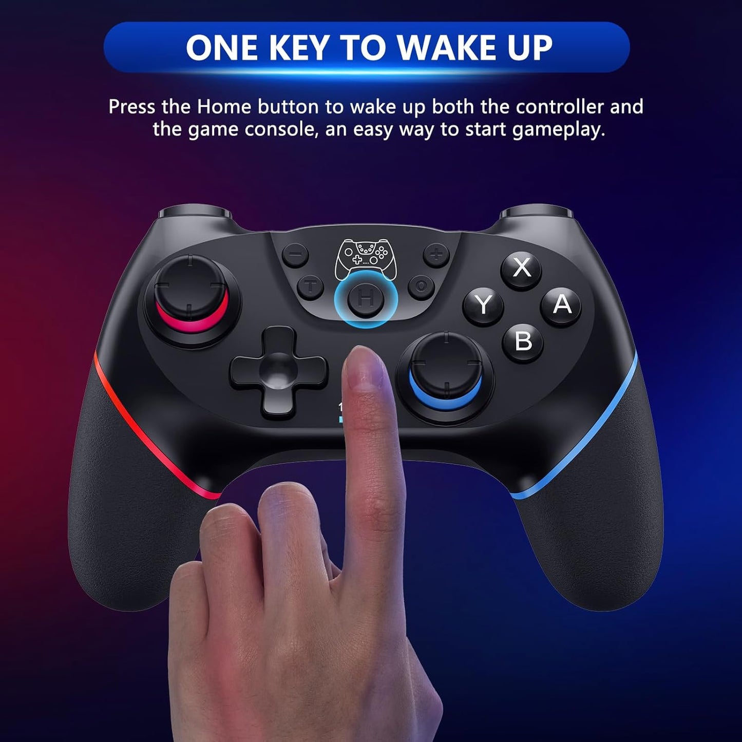 Draadloze Switch-controller met Hall Effect Joysticks en Turbo-functie – Nexora