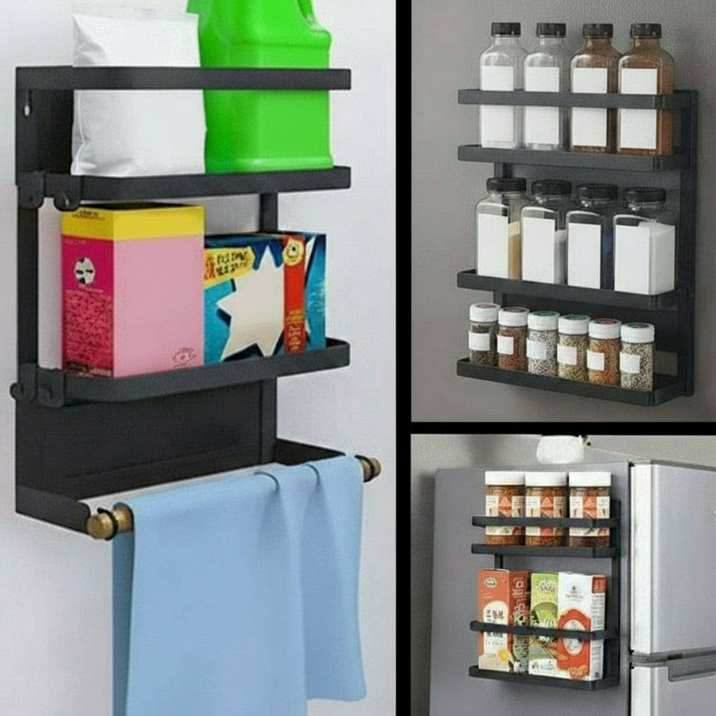 Magnetisch Keukenkruidenrek met Keukenpapierhouder – Oryden
