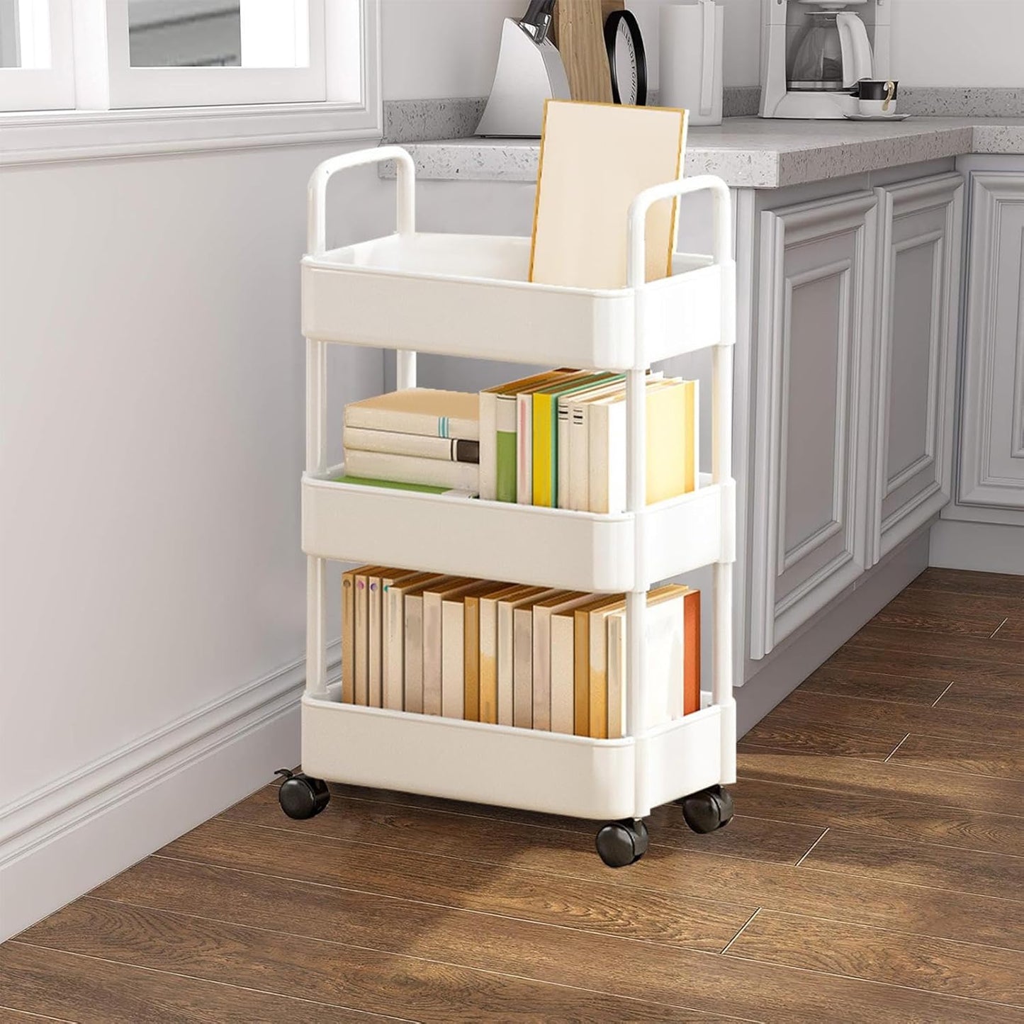 Rollende Utility Kar met Wielen & Handvat - Veyora