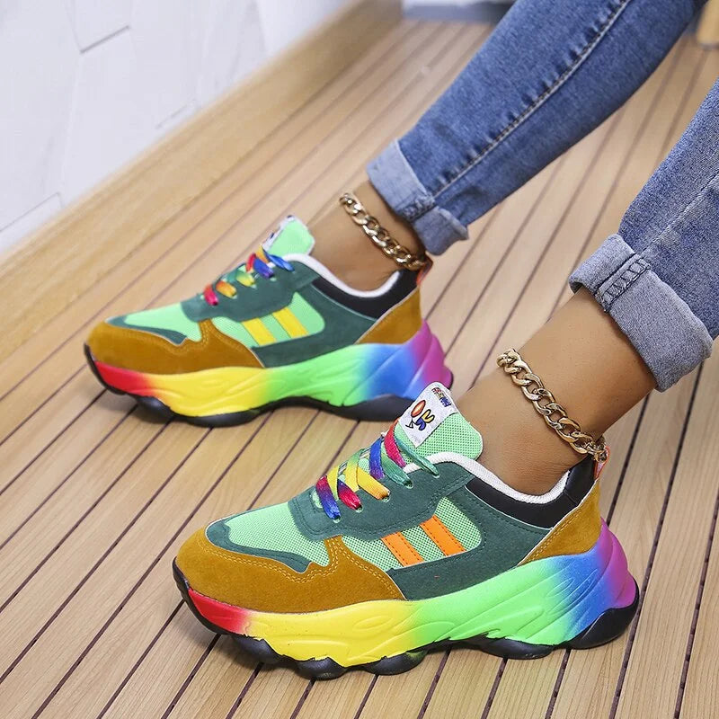Kleurrijke Dames Sneakers – Solenya