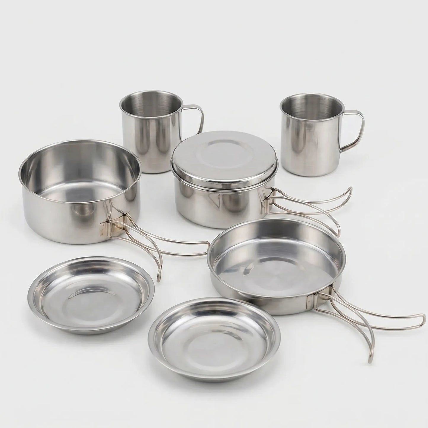 8-Piece outdoor Camping Cookware Set - Wildkit