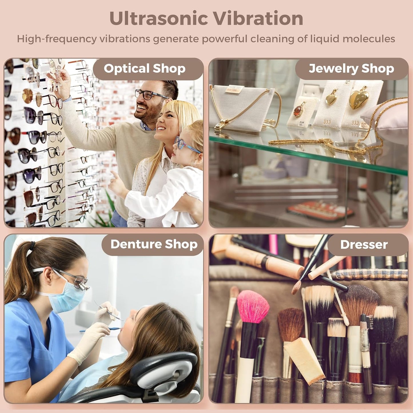 Ultrasone Sieradenreiniger 650ml met Horhouder – ShineMate