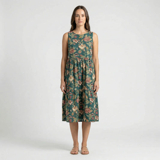 Ärmelloses Midilanges Kleid - Larissa