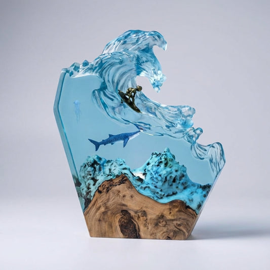 Artistic Ocean Themed Lamp - Tidecrest
