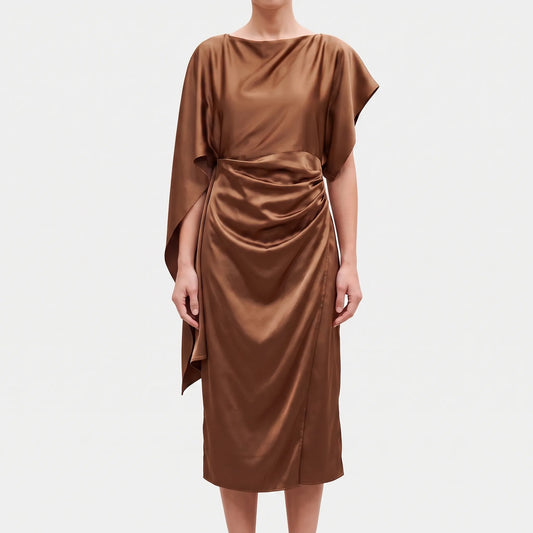 Asymmetrische Midi Jurk - Debra