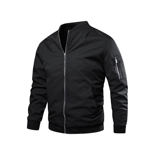 Lichte & trendy heren bomberjack met rits - Jaron
