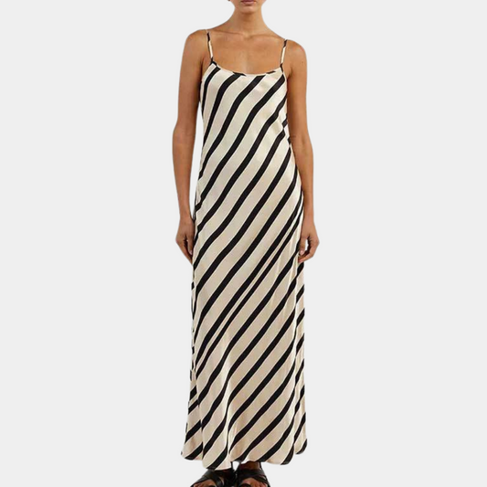 Mouwloze Gestreepte Zomerjurk – Marise