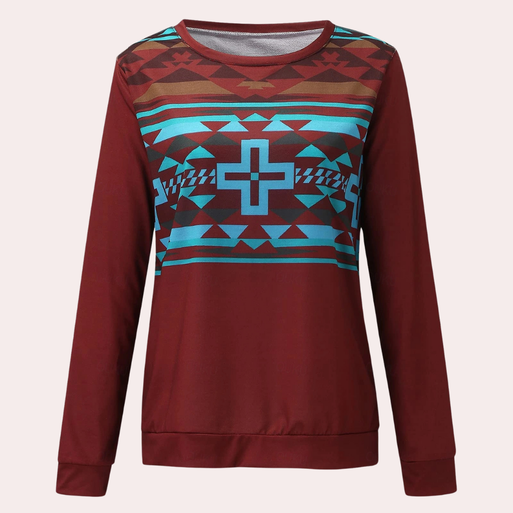 Trendy Bedrukt Dames Sweatshirt - Sienna