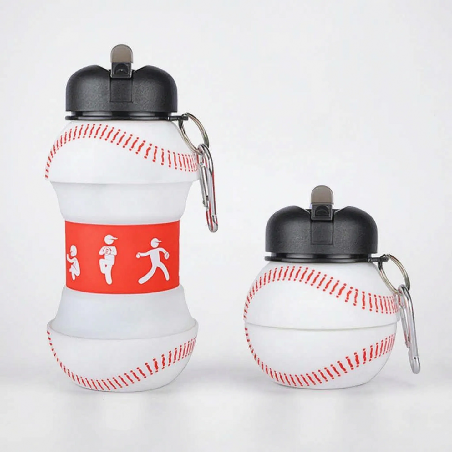Collapsible Sports-Themed Water Bottle - Spherix