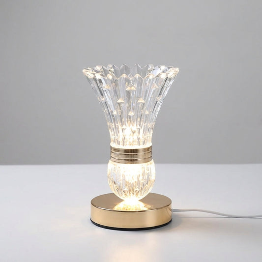 Compact Crystal Style Table Lamp - Cristava