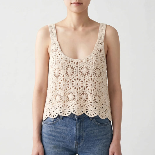 Crochet Sleeveless Top - Deanna