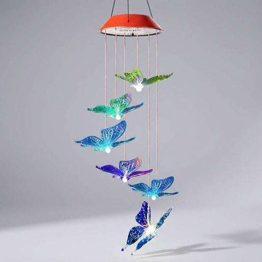 Decorative Butterfly Wind Chime - Luminflutter