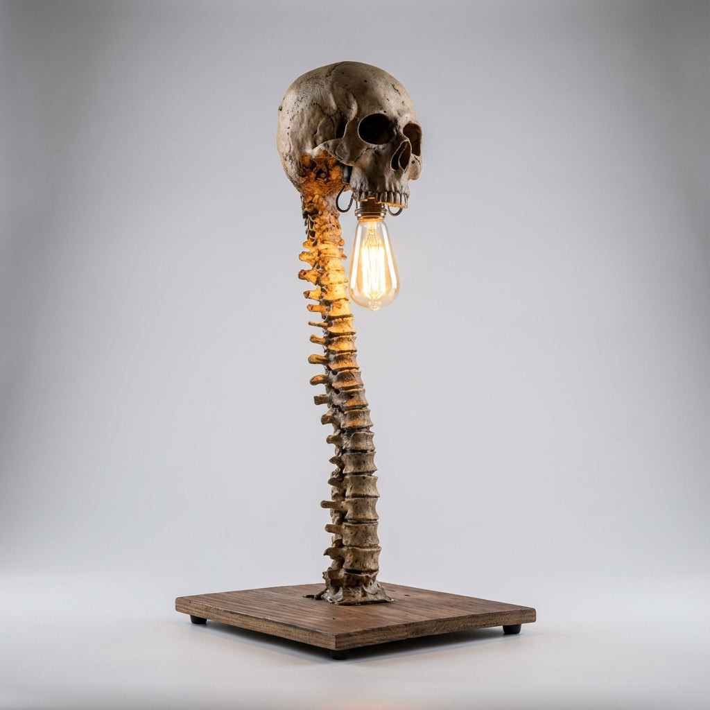 Decorative Skull Table Lamp - Nightspine