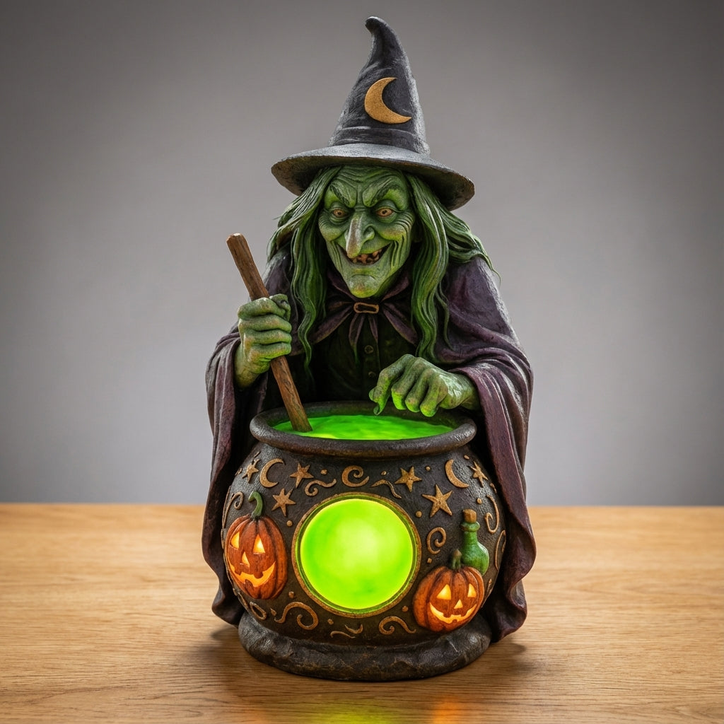 Decorative Witch Cauldron Lamp - Hexilume