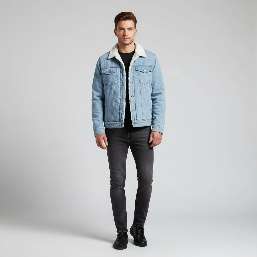 Denimjacke Mit Fleecefutter - Timur