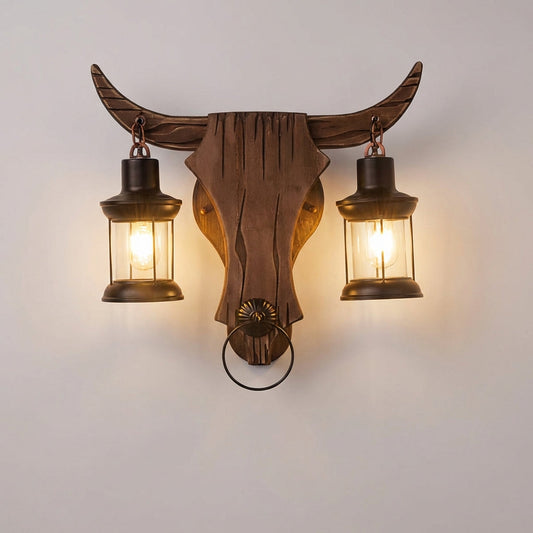Double Lantern Wall Fixture - Antiquorix