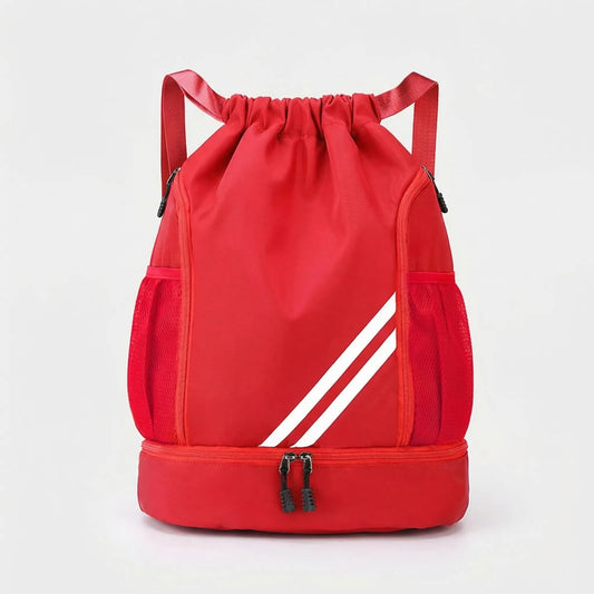 Drawstring Sports Backpack With Wet Compartment - Zyphoar