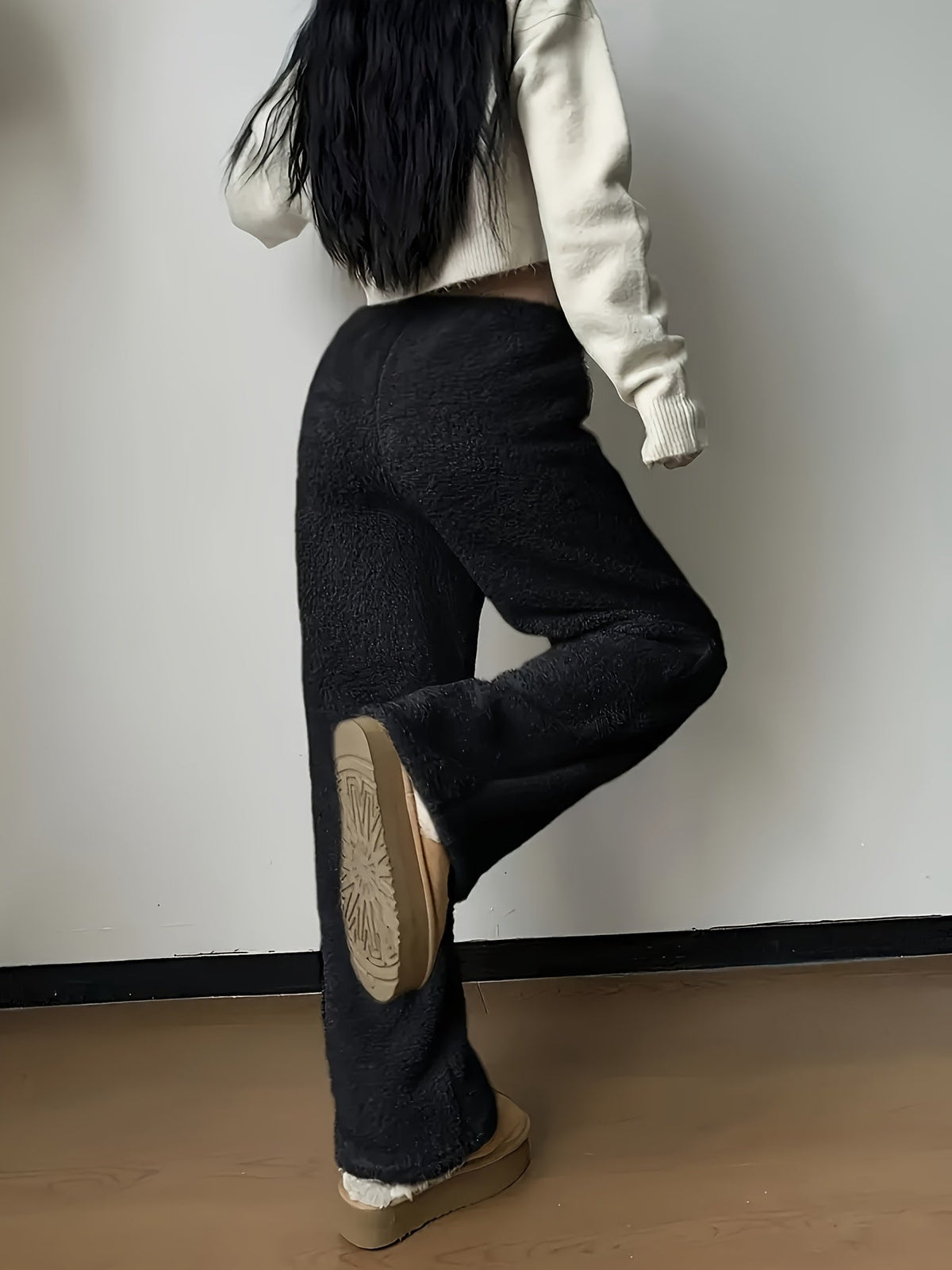 Zachte Teddy Sherpa Loungebroek Voor Dames – Noémie