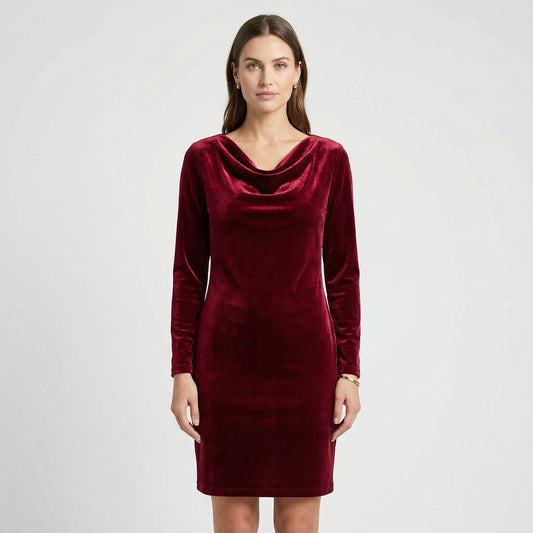 Festliches Kleid Mit Weichem Drapierausschnitt - Stacey