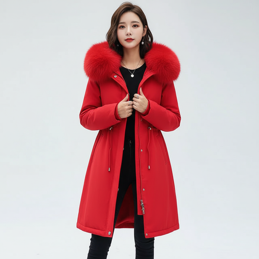 Fleece Parka Mit Kapuze - Silvia