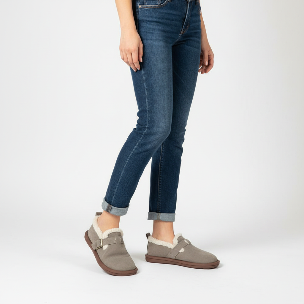 Gefütterter Innenschuh Aus Wildleder - PlushSlip