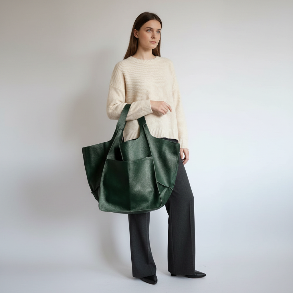 Große Vegane Ledertasche - FlexiCarry