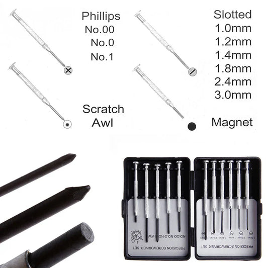 11-delige Micro Precisieschroevendraaierset met Opbergtas – Craftix
