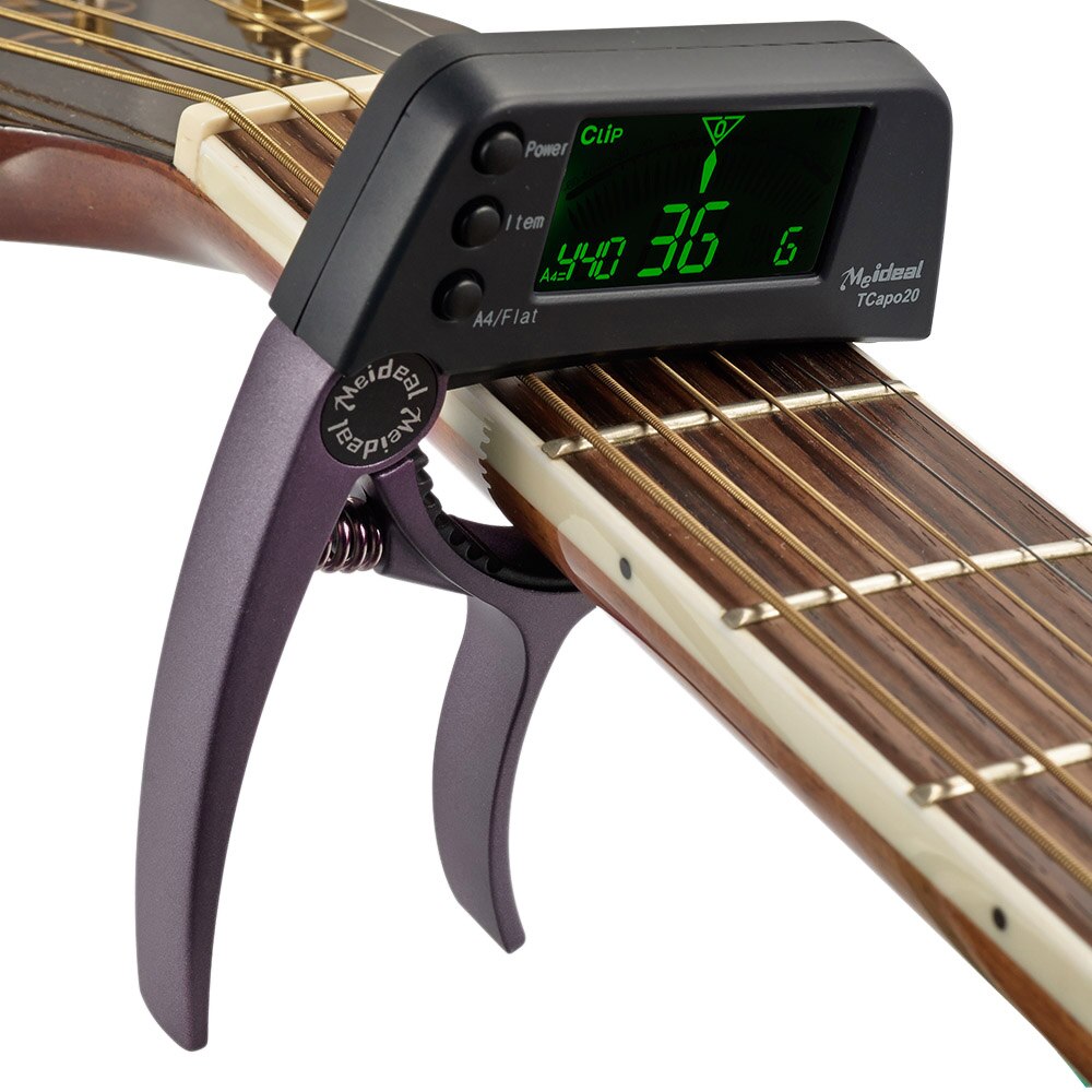 2-in-1 Gitaar Capo & Tuner – TuneGrip