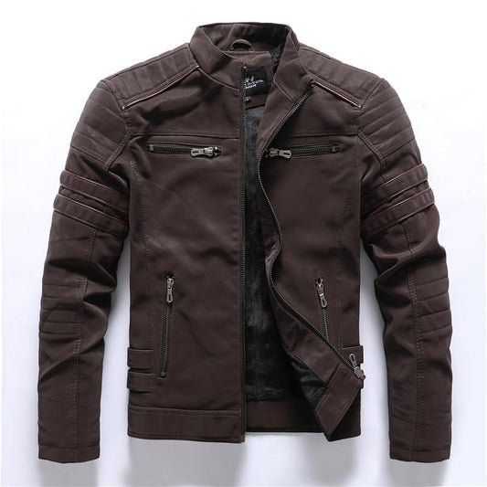 Heren Bikerjack met Staande Kraag – Rafael Herfsteditie