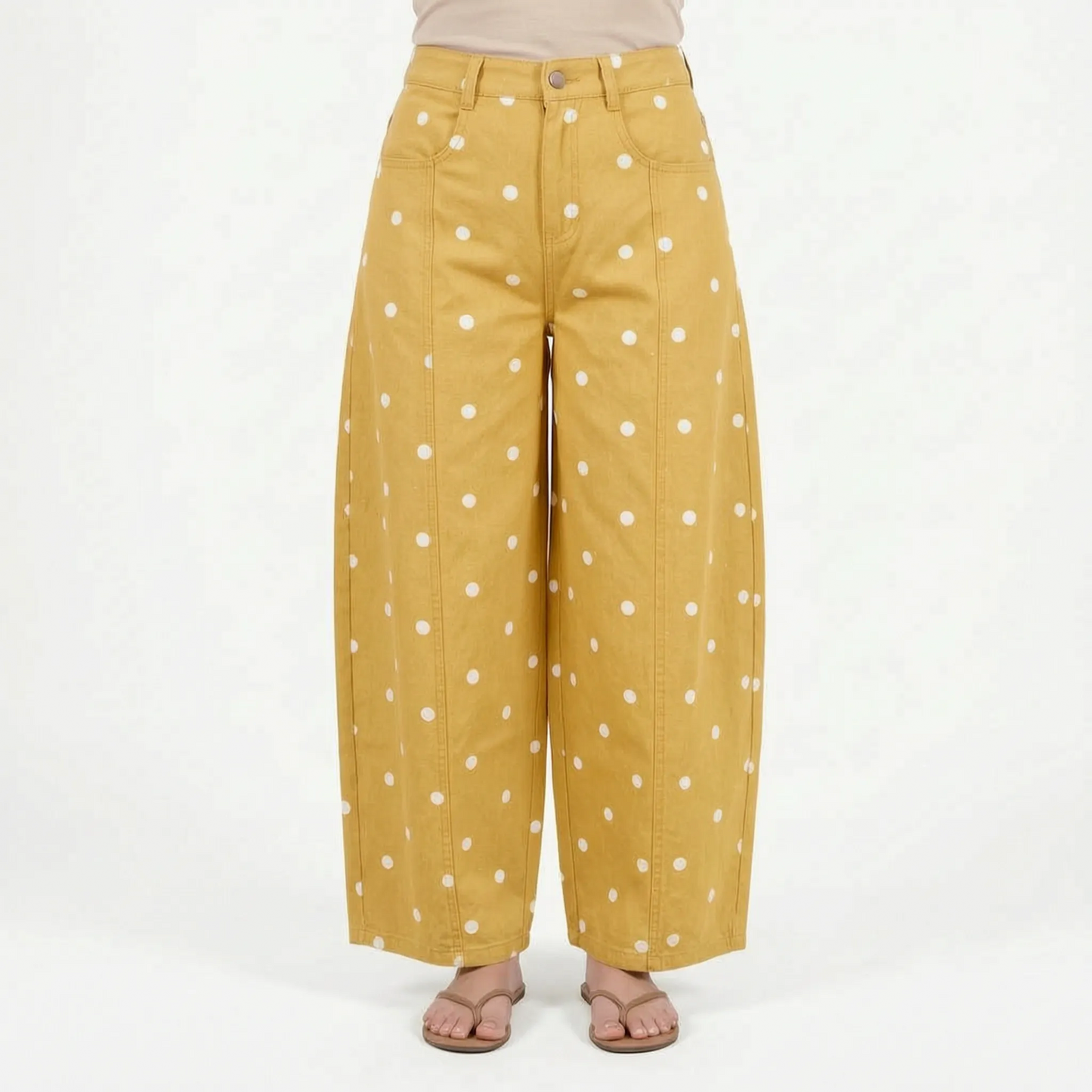 High-Waist Barrel Jeans - Sonya