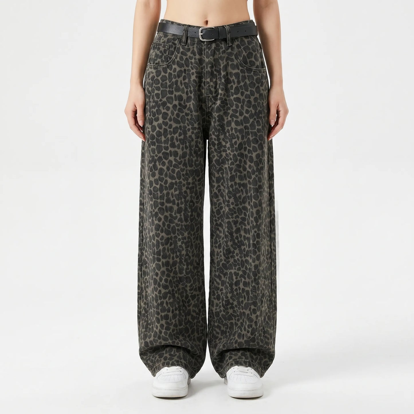 High-Waisted Wide Leg Trousers - Nellie