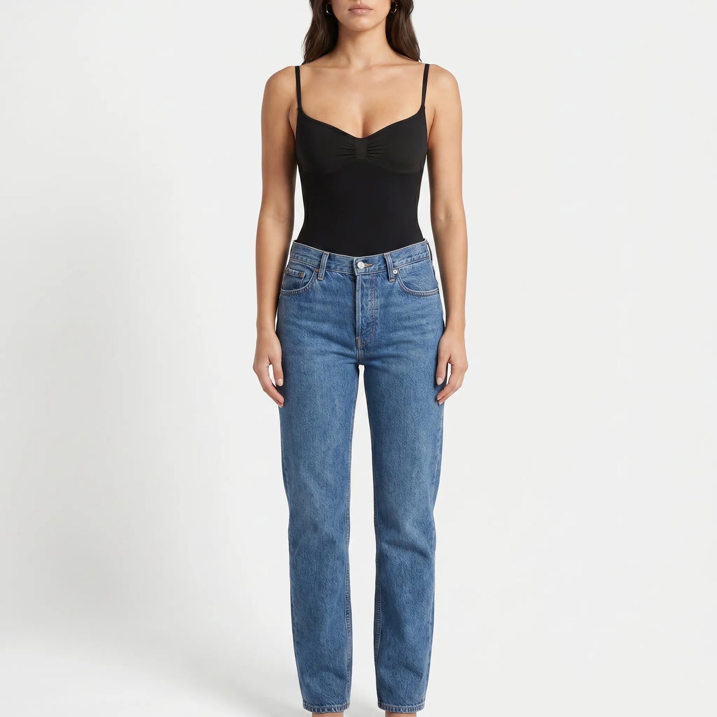 High Cut Sleeveless Bodysuit - Joyce