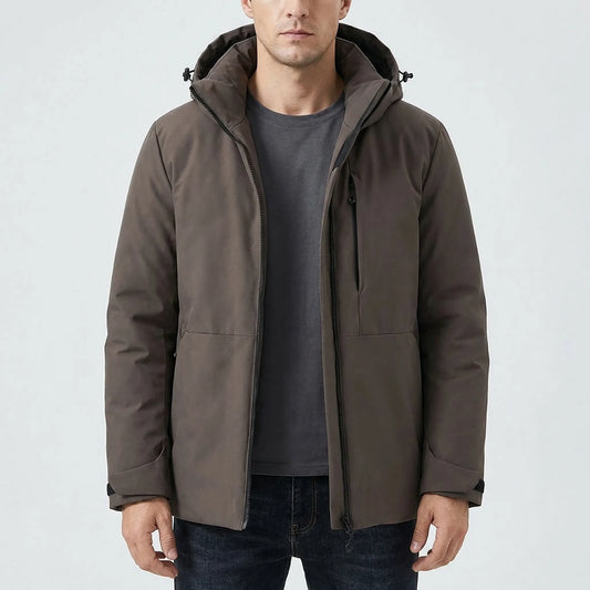 Hooded Thermal Windbreaker Jacket - Wyndrix