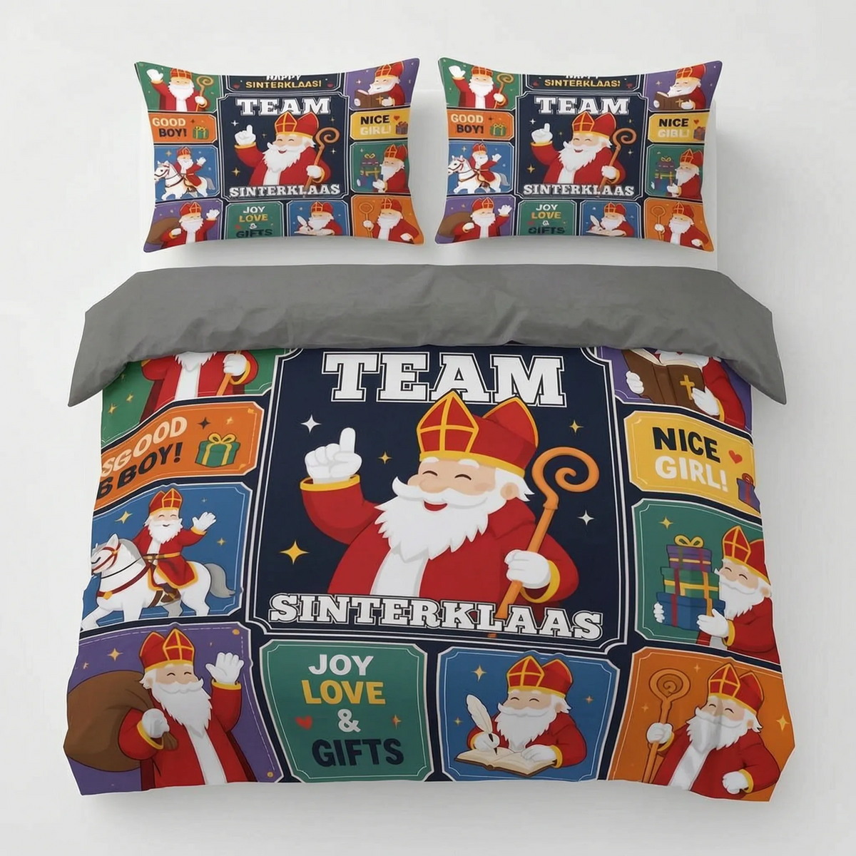 Kleurrijk Beddengoed In Sinterklaasthema - Jollybed