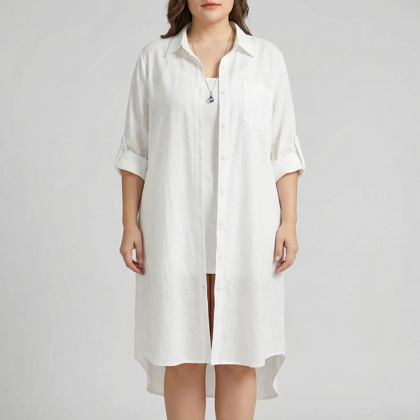Korean-Inspired Casual Plus Size Top - Sophia
