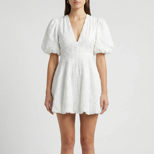 Kurzes Kleid Mit Tiefem V-Ausschnitt - Lois