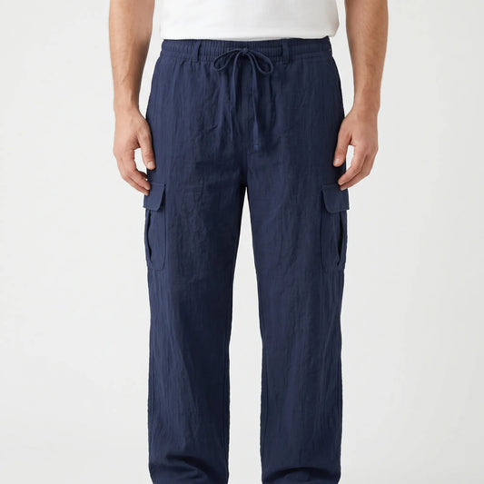 Loose Straight Leg Cargo Trousers - Otis