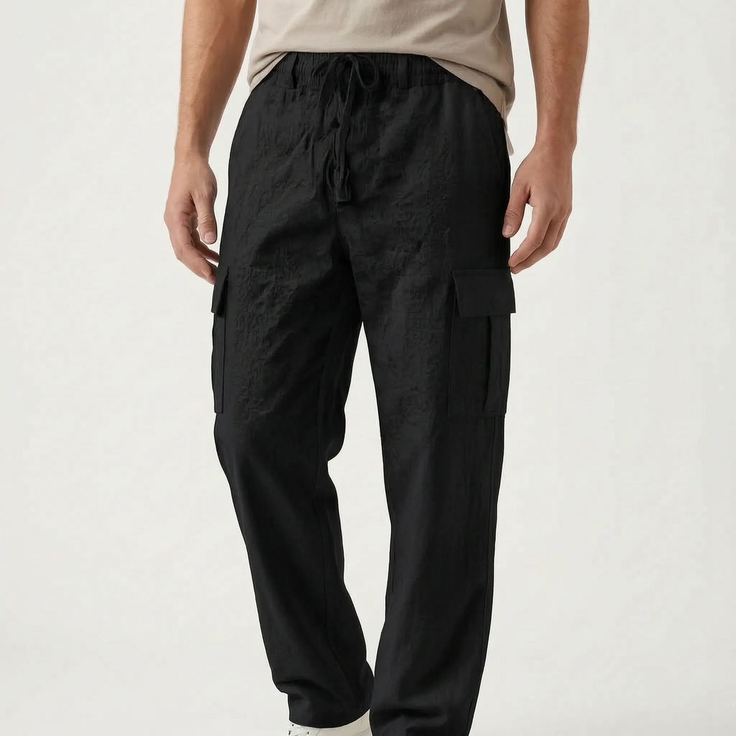 Loose Straight Leg Cargo Trousers - Otis
